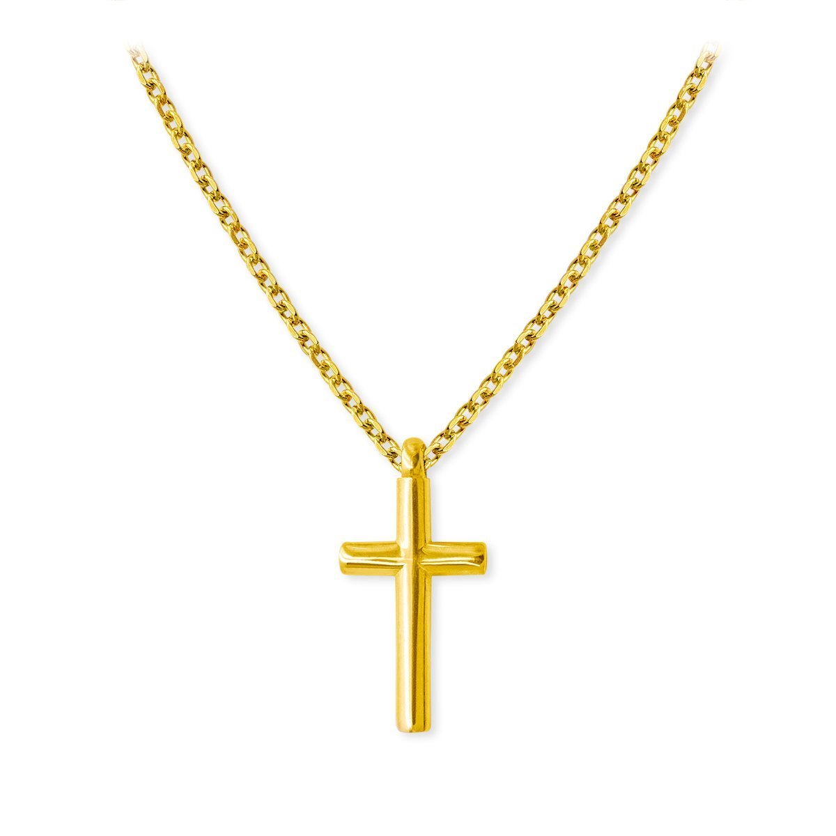 The Everlucky Cross  Mini 18K Gold Plated Silver 925° Μενταγιόν