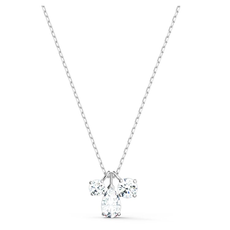 attract λευκό επιμετάλλωση ροδίου swarovski 5571077