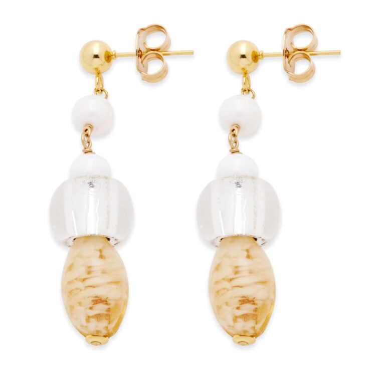 Antica Murrina Murano Glass Bead Drop Earrings | tumbletopia